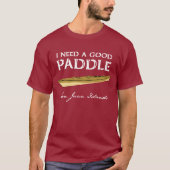 T-shirt van het Man Kayak Paddler (Voorkant)
