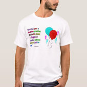 T-shirt van het Man van het Citaat van de Groet (Voorkant)