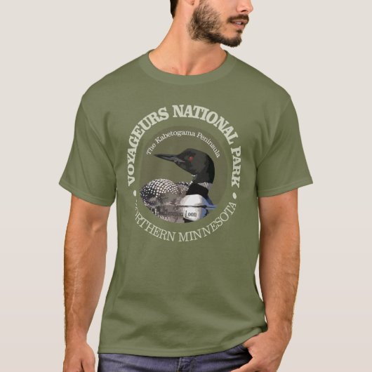 T-Shirt van het Nationaal Park van de Voyageurs (L (Voorkant)