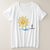 T-shirt van het paddleboard (Design voorkant)