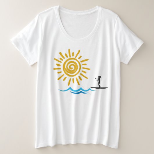 T-shirt van het paddleboard (Design voorkant)