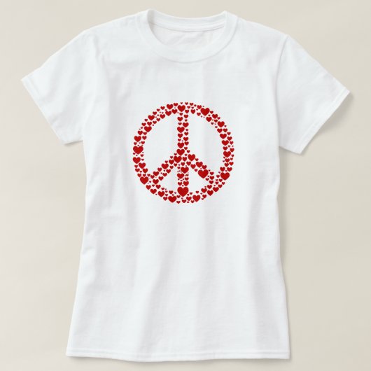 T-Shirt van het Rode Geest Vredesbord (Design voorkant)