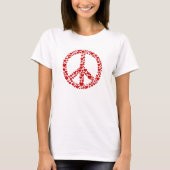 T-Shirt van het Rode Geest Vredesbord (Voorkant)