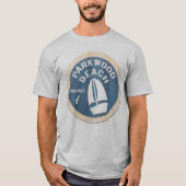 T-shirt van het strand van Parkwood (Voorkant)