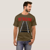 T-shirt van het treinspoor (Voorkant volledig)