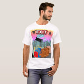 T-shirt van het uitreisbiljet (Voorkant volledig)