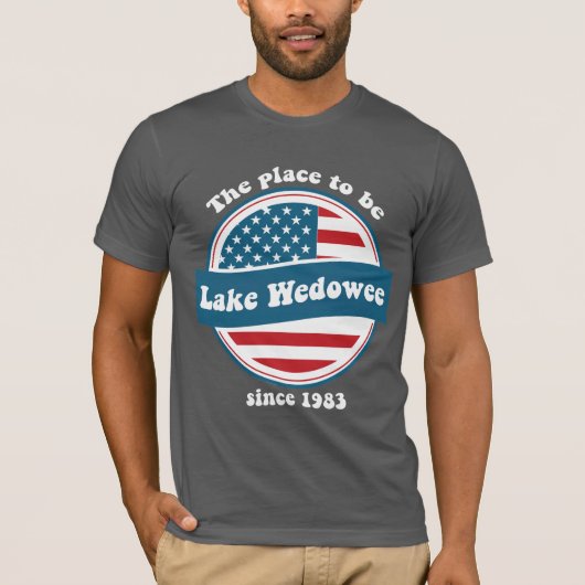 T-shirt van het Wedowee-patriotmeer (Voorkant)