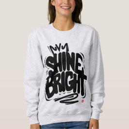 T-Shirt van hoge kwaliteit met Shine Bright-opdruk