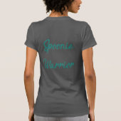 T-shirt van Jersey voor vrouwen "vecht als een Spo (Achterkant)