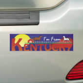 T-SHIRT van Kentucky Bumpersticker (Op auto)