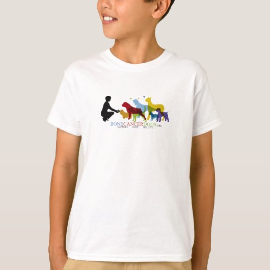 T-shirt van kinderen met gekleurde Logo (Voorkant)