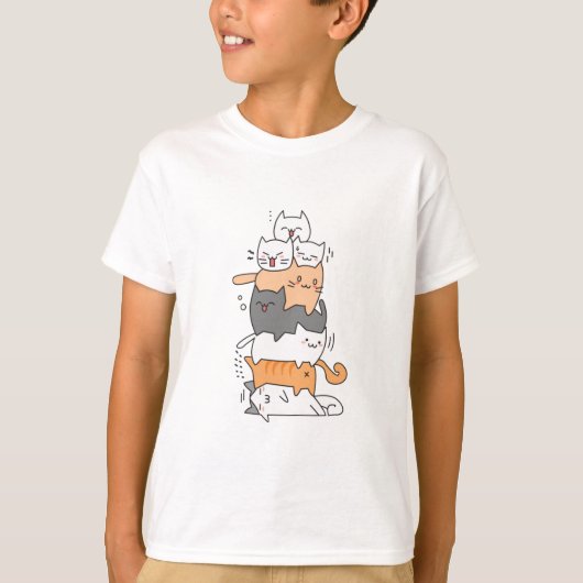 T-Shirt van Kinderen van kattentoren (Voorkant)