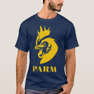T-shirt van kippenparm Vleeslammeren Funny Boerder