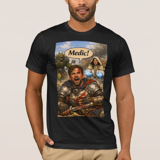 T-shirt van Klerik Genezer Vechters (Voorkant)
