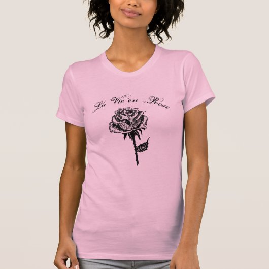 T-shirt van La Vie en Roos (Voorkant)