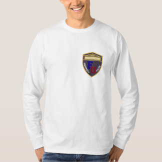 T-shirt van lange hoes van de Universiteit FU