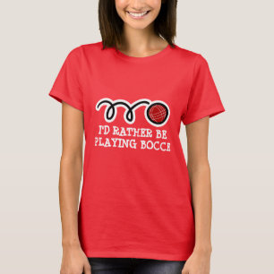 T-shirt van leuke vrouwen zou ik eerder bocce