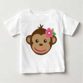T-shirt van Little Monkey (meisje) (Voorkant)