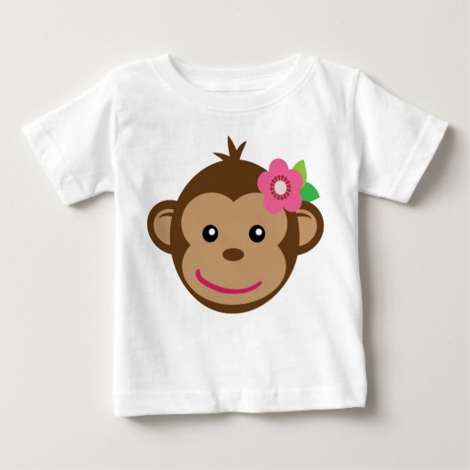 T-shirt van Little Monkey (meisje) (Voorkant)