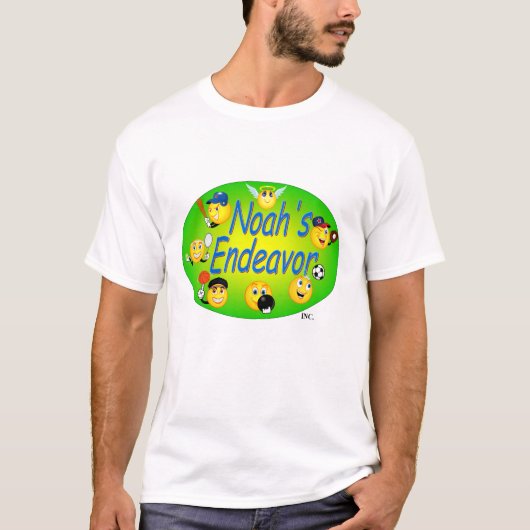 T-shirt van mannen met logo (Voorkant)