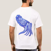 T-shirt van Mannen van Cuttlefish Artwork (Achterkant)