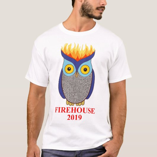 T-shirt van Mannen van FH Blue Owl (Voorkant)