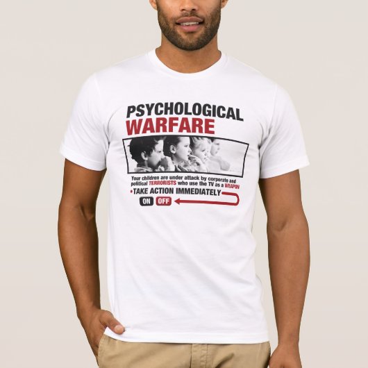 T-shirt van Mannen van psychologische oorlogvoerin (Voorkant)