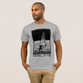 T-shirt van mannen voor spatbord/windsurfen (Voorkant volledig)