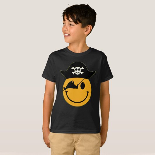 T-shirt van Martha's Vineyard Pirate Kind (Voorkant volledig)