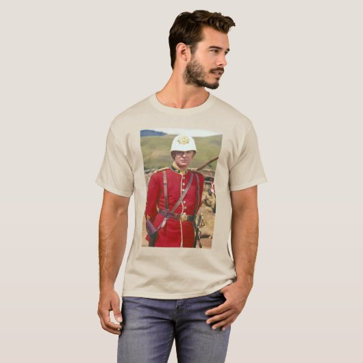 T-shirt van Michael Caine (zulu scène) (Voorkant volledig)