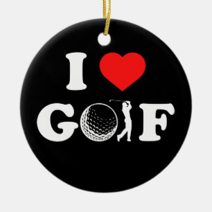 T-shirt van mijn liefde voor Golf Club Golfer Keramisch Ornament