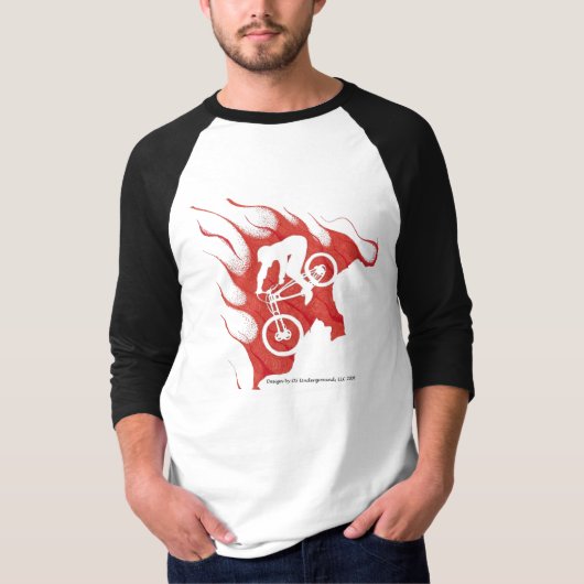 T-shirt van Mountain Biker (Voorkant)