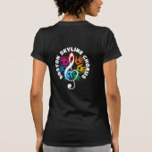 T-Shirt van muziekvrouwen (Achterkant)