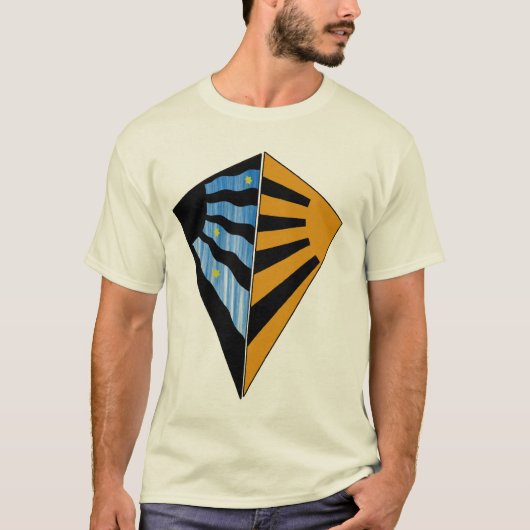 T-Shirt van nacht en dag (Voorkant)
