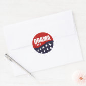 T-shirt van Obama 2008 Ronde Sticker (Envelop)