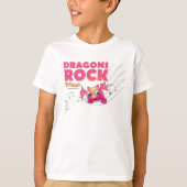 T-shirt van Pandanda 'Dragons Rock' (Voorkant)