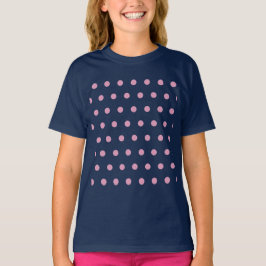 T-shirt van Polka Dot Child (Midnight Blue & Pink)