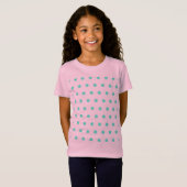 T-shirt van Polka Dot Child (Pink & Aqua) (Voorkant volledig)
