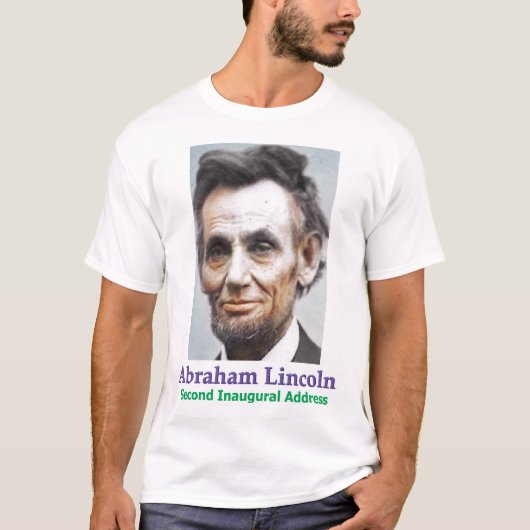 T-shirt van President Abraham Lincoln in 1865 (Voorkant)