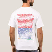 T-shirt van President Abraham Lincoln in 1865 (Achterkant)
