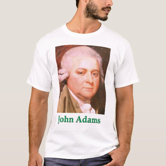 T-shirt van President John Adams (Voorkant)