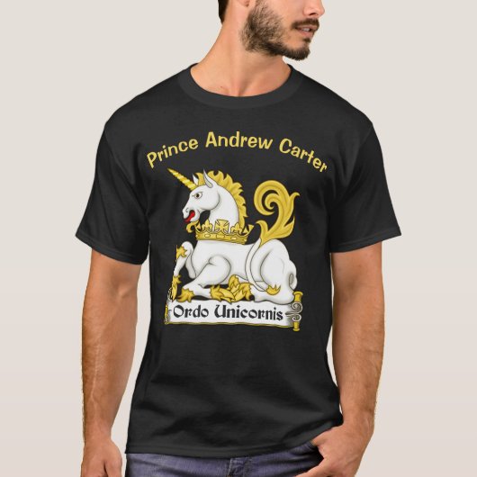 T-shirt van prins Andrew Carter (Voorkant)