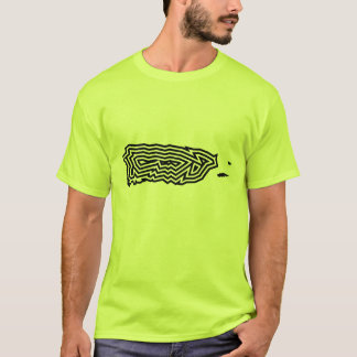 T-shirt van Puerto Rico Black Burst