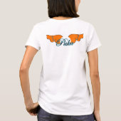 T-shirt van Puka Gurl (oranje) (Achterkant)