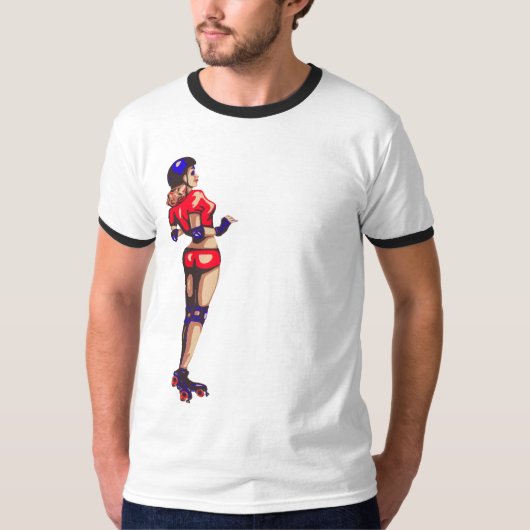 T-shirt van Rollergirl (Voorkant)