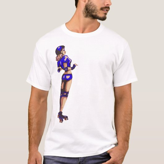 T-shirt van Rollergirl (Voorkant)