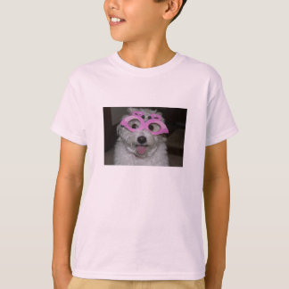 T-shirt van roze meisje met afbeelding van schatti
