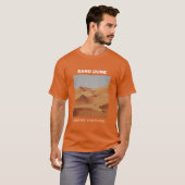 T-shirt van Sand Dune Geography in Texaans Sinaasa (Voorkant volledig)