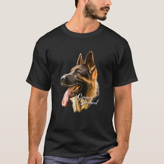 T-shirt van Shepherd Sharp Dog Dogs Gifts (Voorkant)