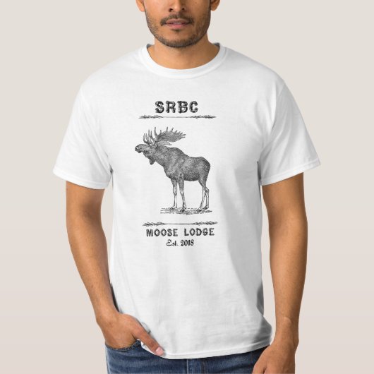 T-SHIRT van SRBC Moose Lodge Mannen (Voorkant)